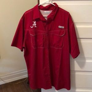 Men’s Alabama Columbia short sleeve shirt-XL